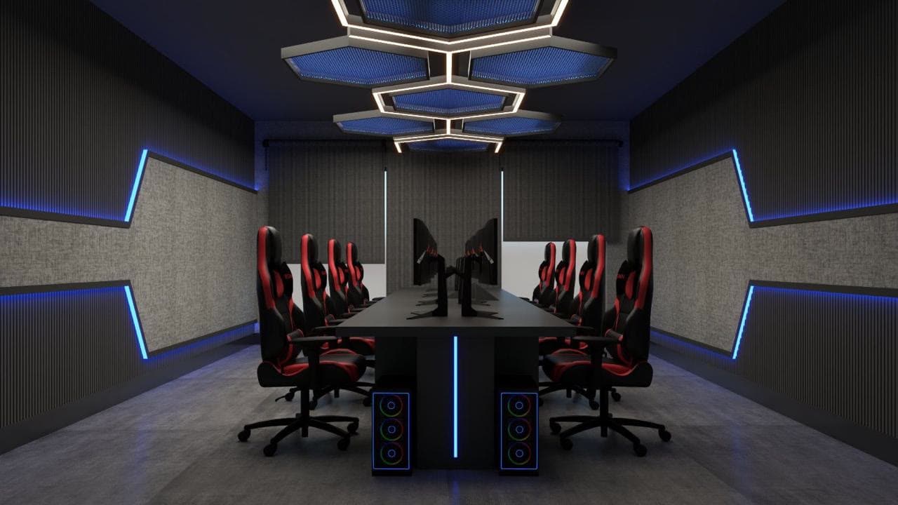 The gaming room